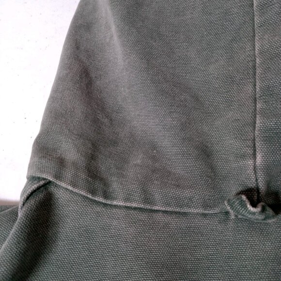 Vintage 1990s Carhartt Jacket 2XL Green Canvas Workwear USA Union Made JQ294 - Picture 13 of 16